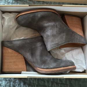 Kork-Ease grey suede Challis mules